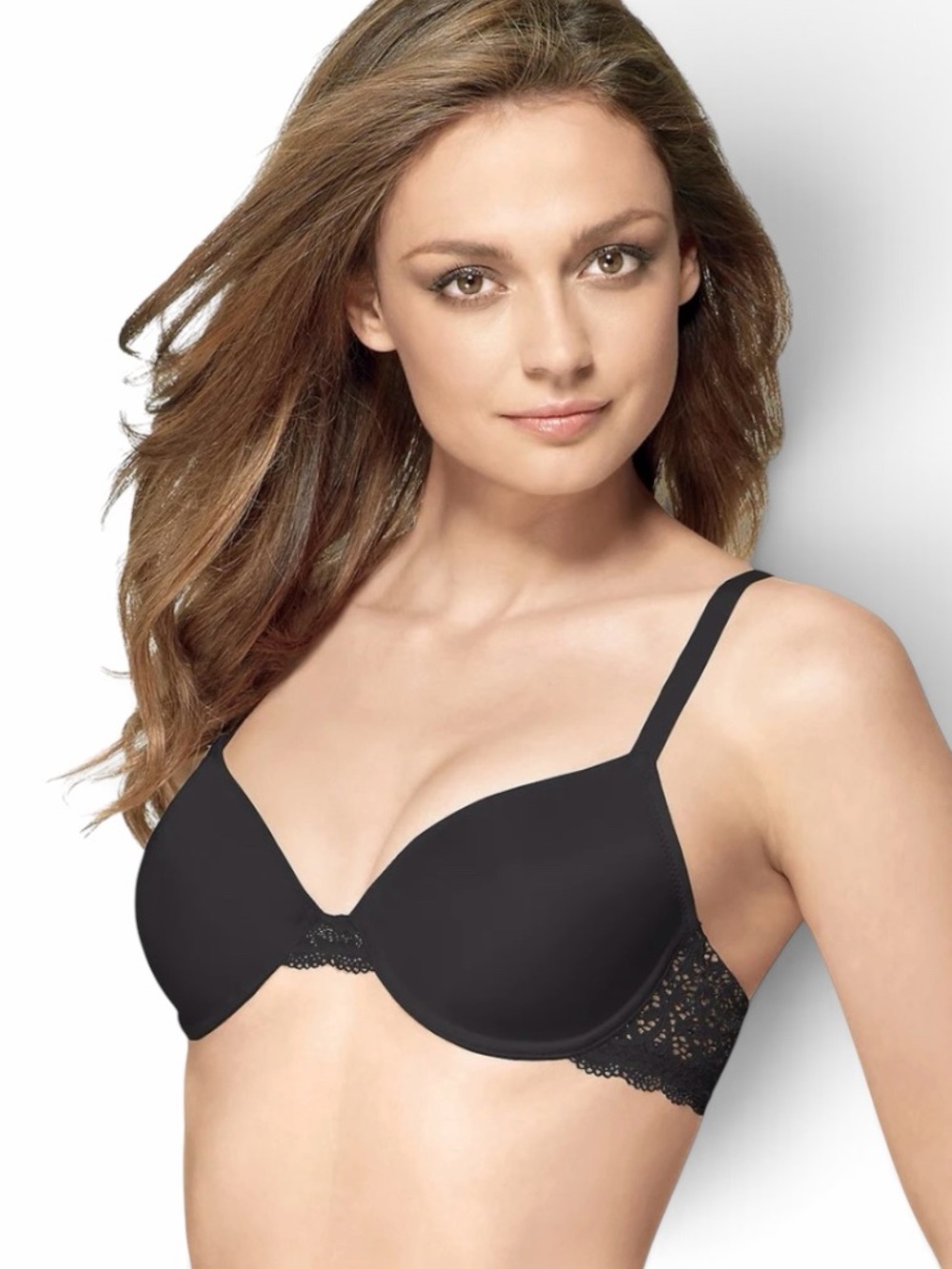 Wacoal Black Classic Charms Full Coverage Lightly Lined Contour Bra #856131